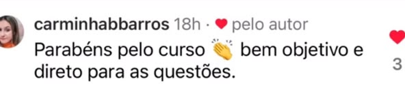 Print de depoimento de aluno(a) via WhatsApp